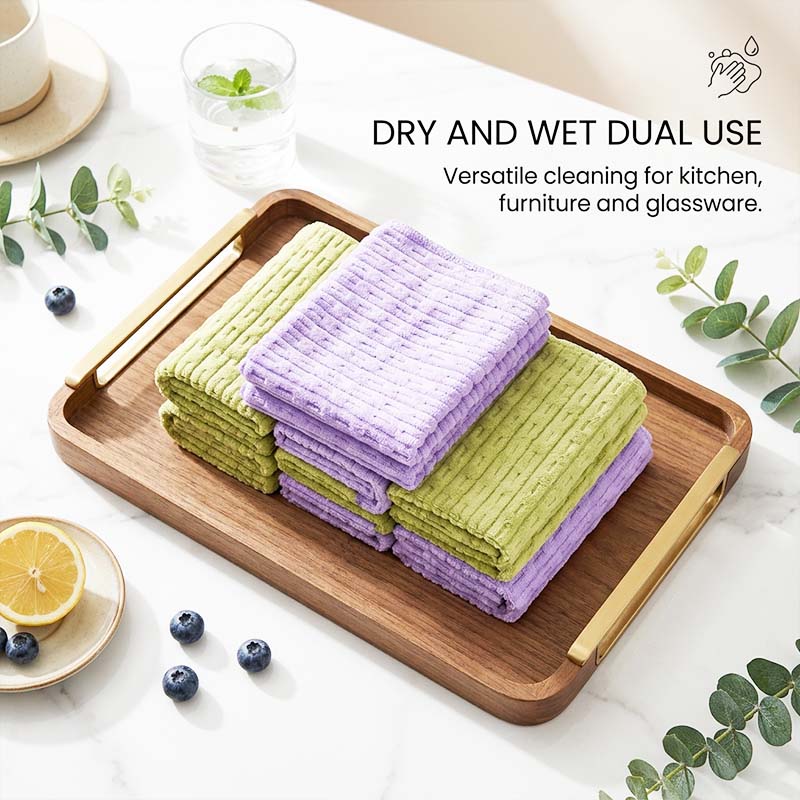 Tearable Bamboo Velvet Cleaning Towels
