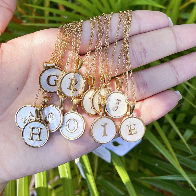 Seashell Alphabet Necklace