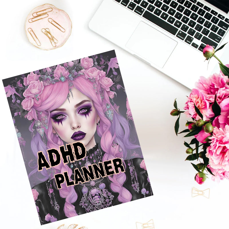 Pastel Goth ADHD Planner