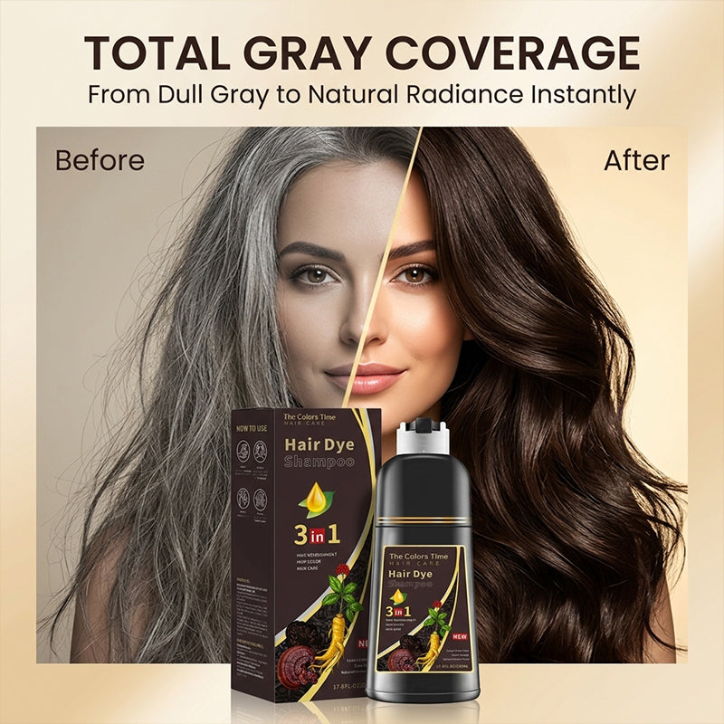 3 in 1 Hair Dye Shampoo