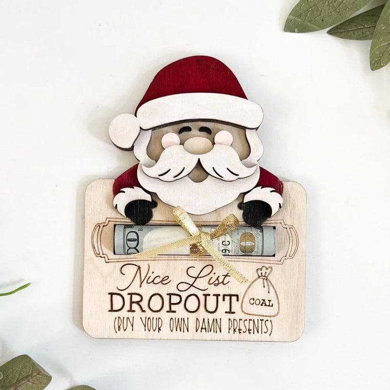 Cute Santa Christmas Money Holder