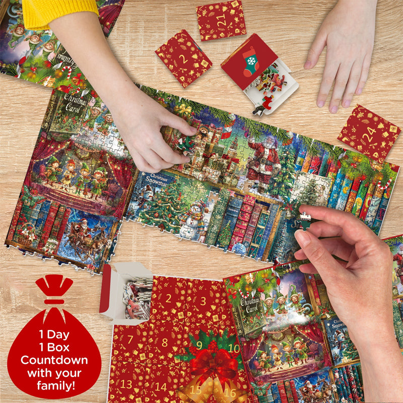 Christmas Scavenger Hunt Advent Calendar Jigsaw Puzzle 1000 Pieces