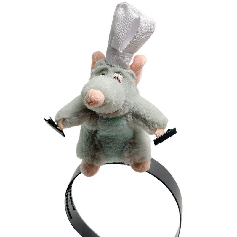 🐭Chef Ratatouille Hairband Plush