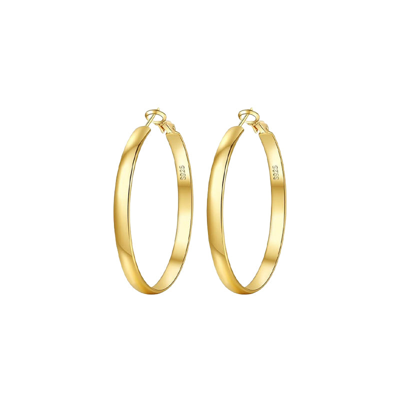 Wide Hoop Earrings