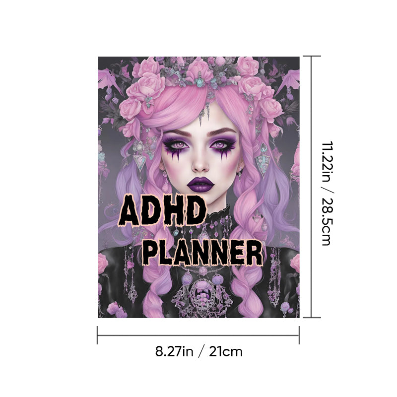 Pastel Goth ADHD Planner