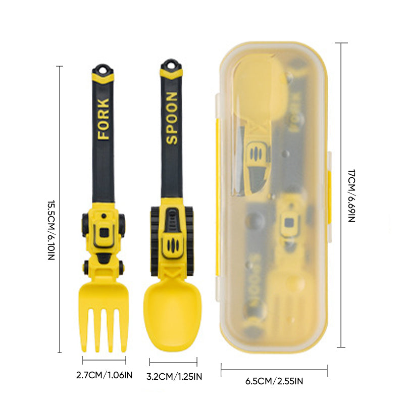 Kids’ Construction Vehicle Utensil Set