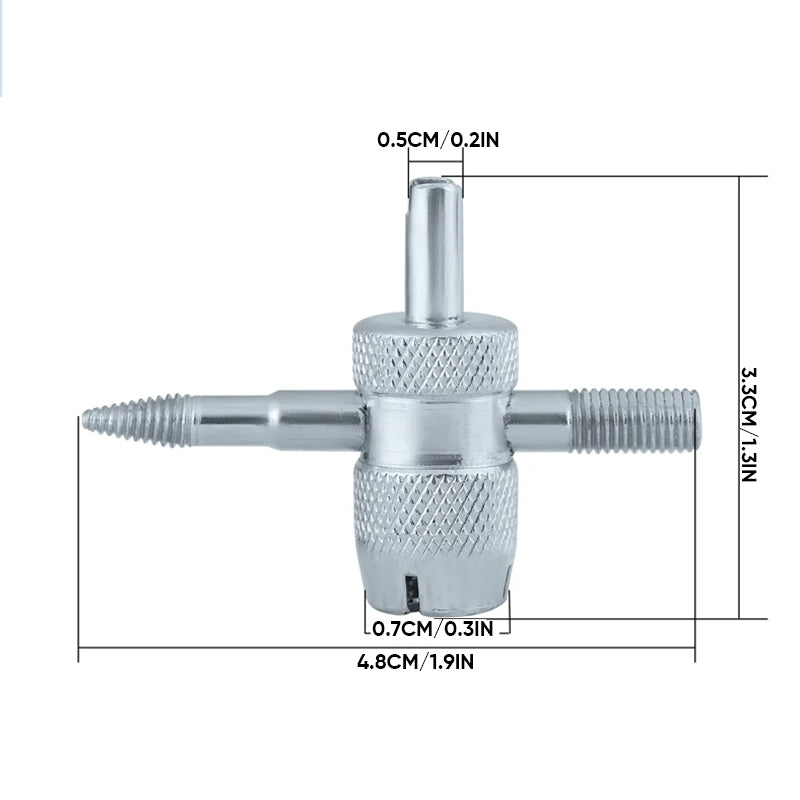 Four-In-One Hardware Tool Car Tire Valve Repair Tool(5 PCS)