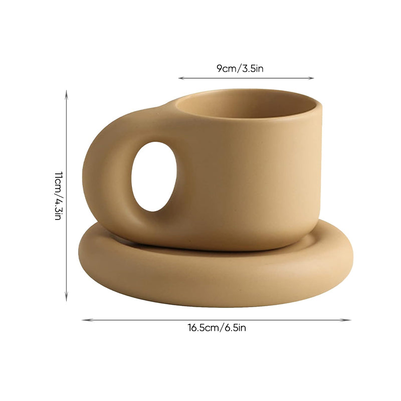 Nordic Minimalist Cute Fat Mug