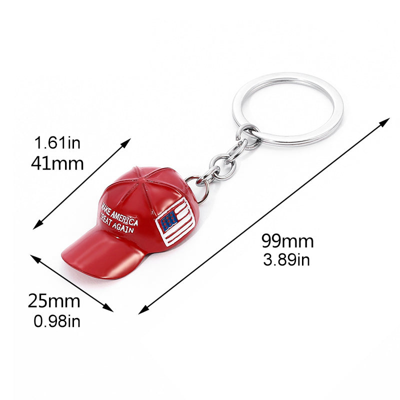 Hip Hop Baseball Cap Keychain