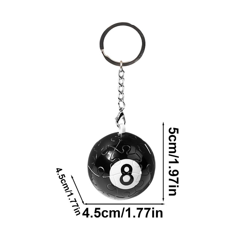 Puzzles Globe Ball Keychain