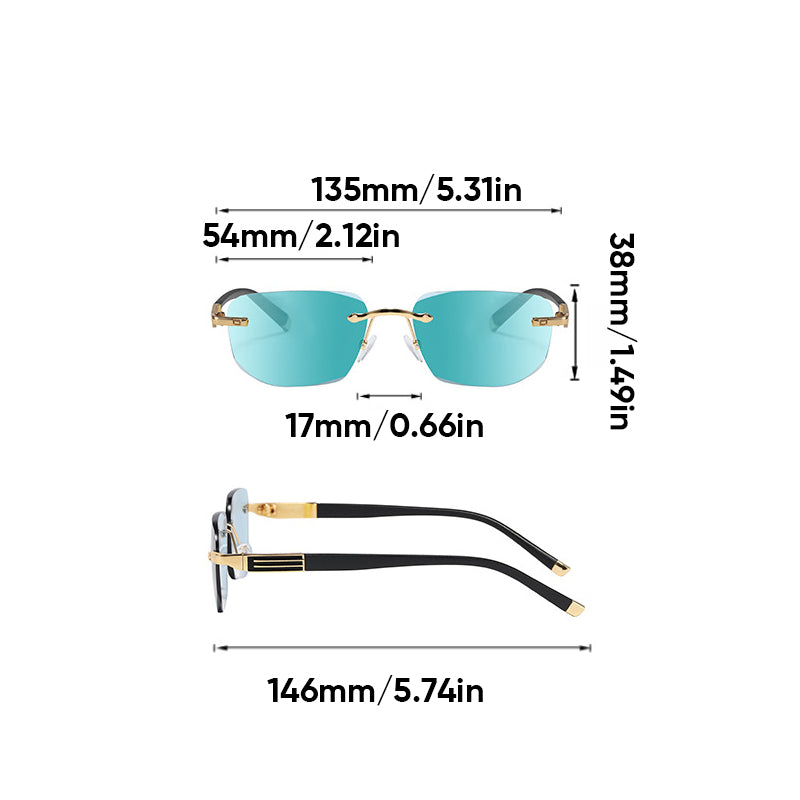 Stylish Anti-blue Light Rimless Reading Glasses