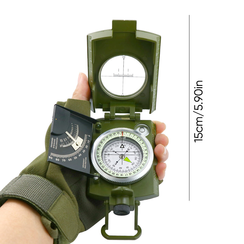 Military Grade Lensatic Sighting Compass