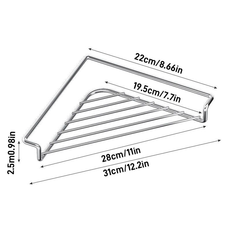 Triangular Stainless Steel Draining Rack