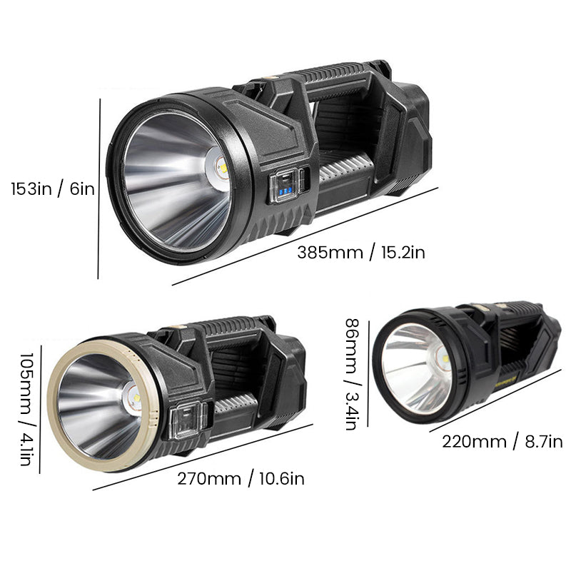 Strong outdoor multi-function LED flashlight