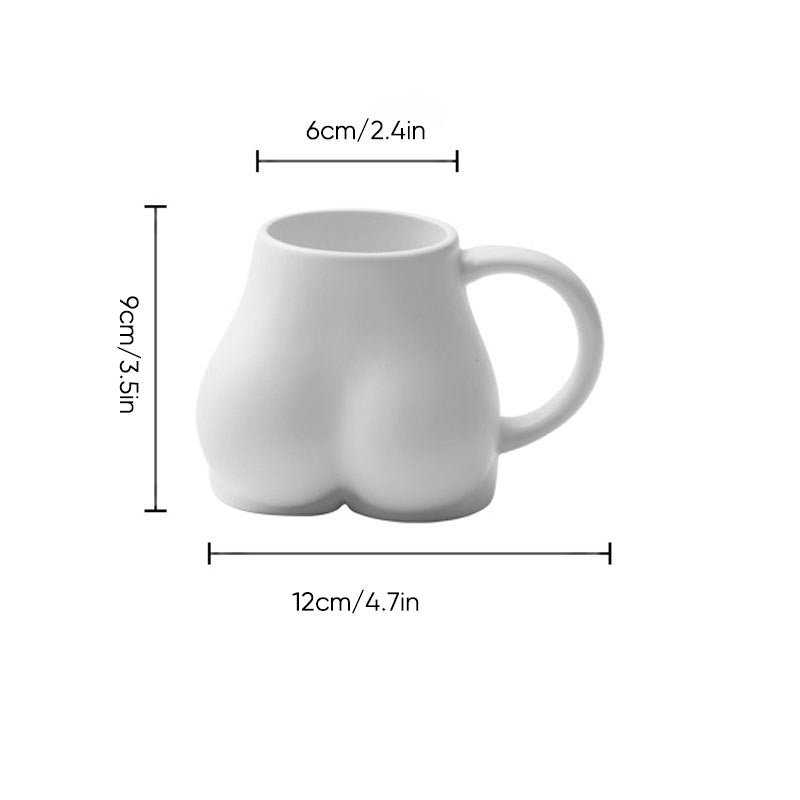 Creative Ceramic Butt Mug