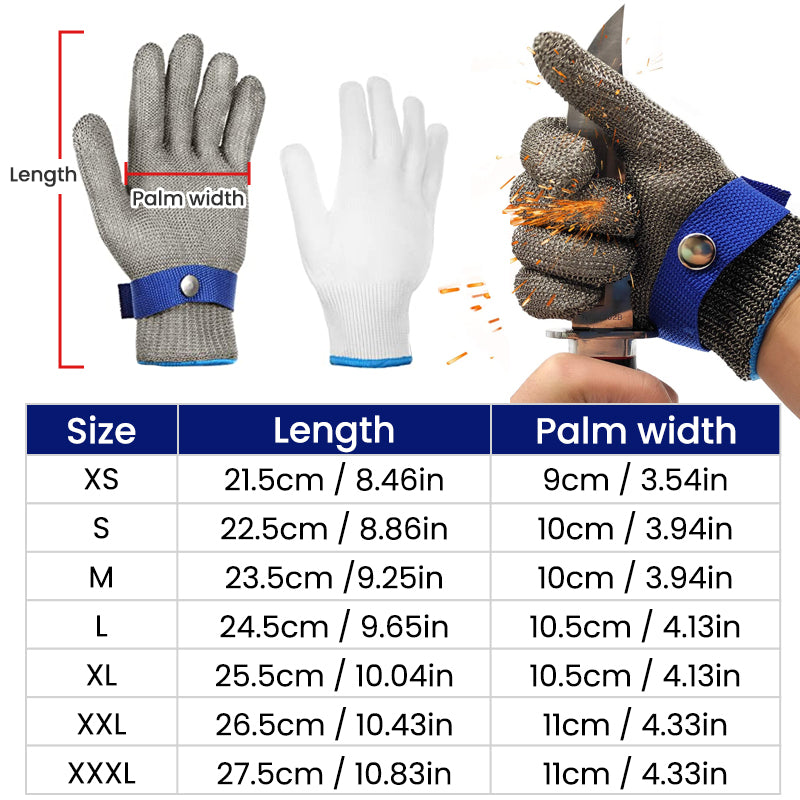 Stainless Steel Mesh Metal Labor Protection Gloves