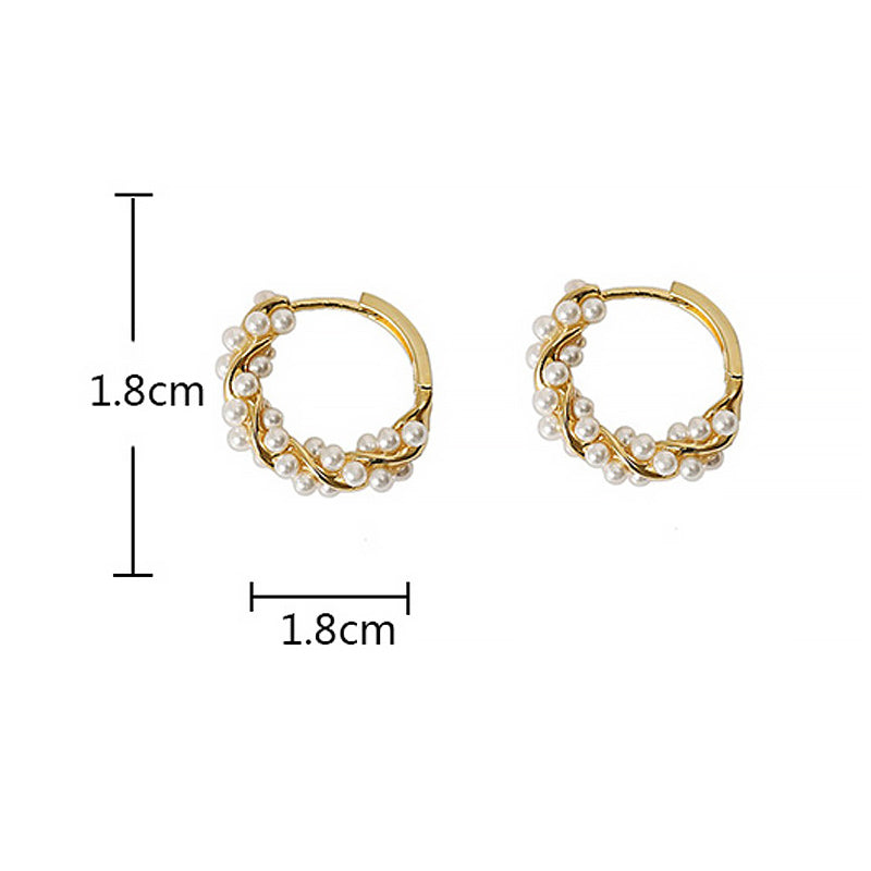 TWISTED PEARL EARRINGS (PAIR)