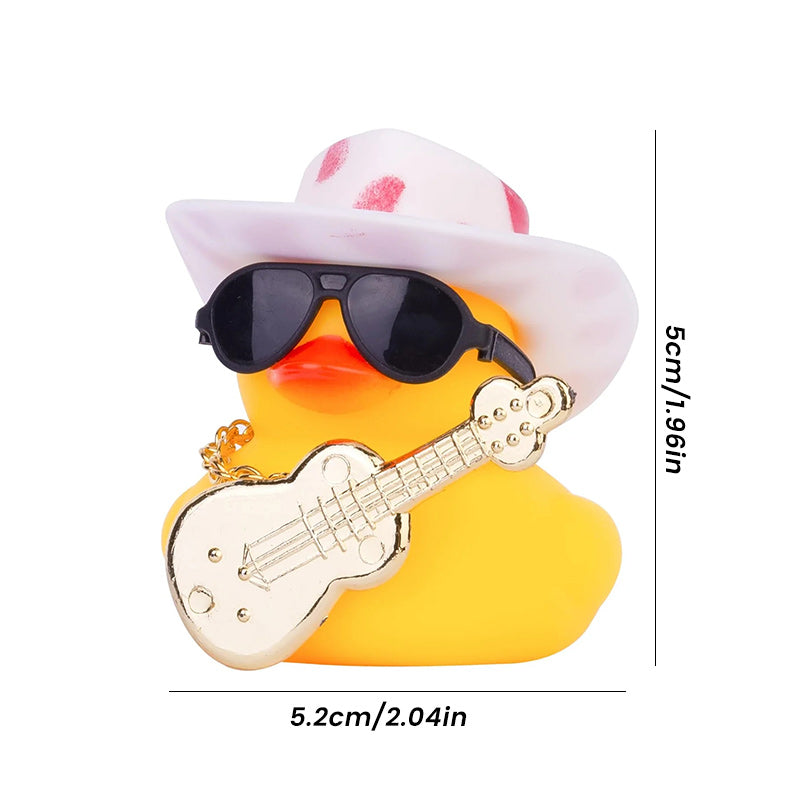 FUN RUBBER DUCK DASHBOARD DECORATION, 15 pcs