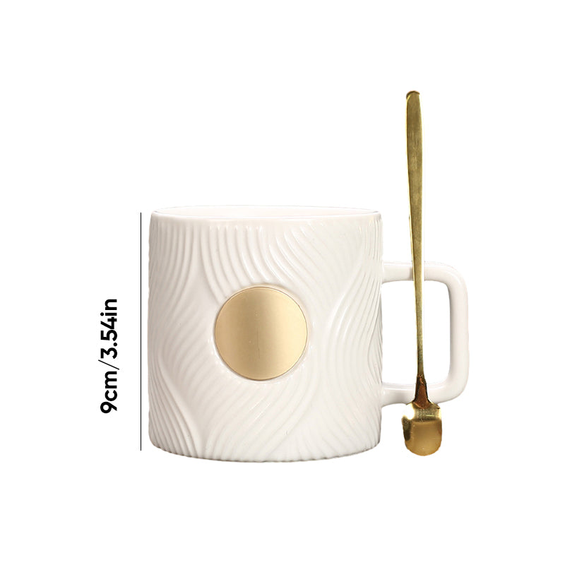 Corrugated Trendy Coffee Cup(with spoon)