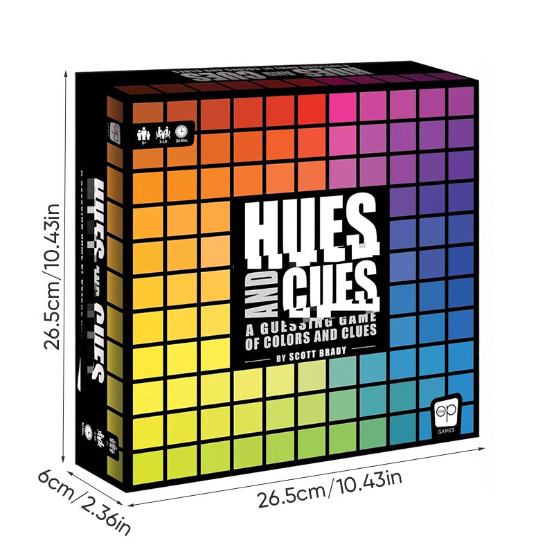 HUES AND CUES Riddle Board Game