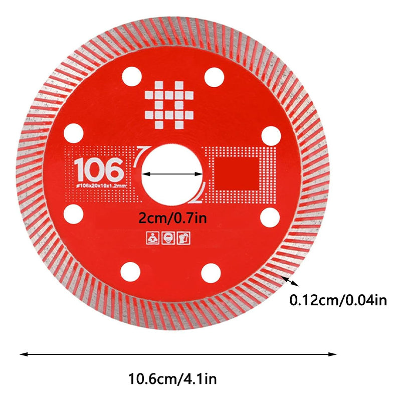 Ultra-fine Corrugated Tile Cutting Discs Master