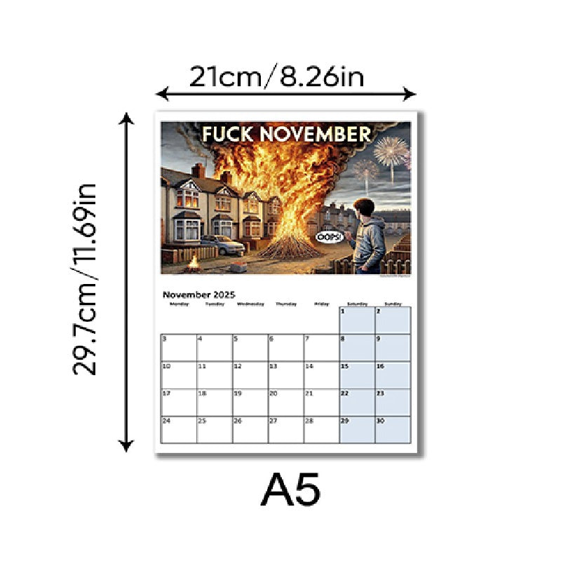 2025 Fuck The Year Adult Calendar