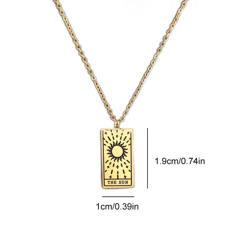 Tarot Card Pendant Necklace