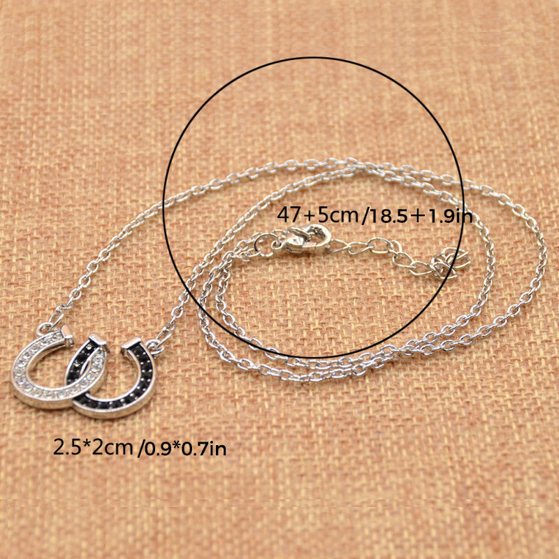 Double Horseshoe Necklace