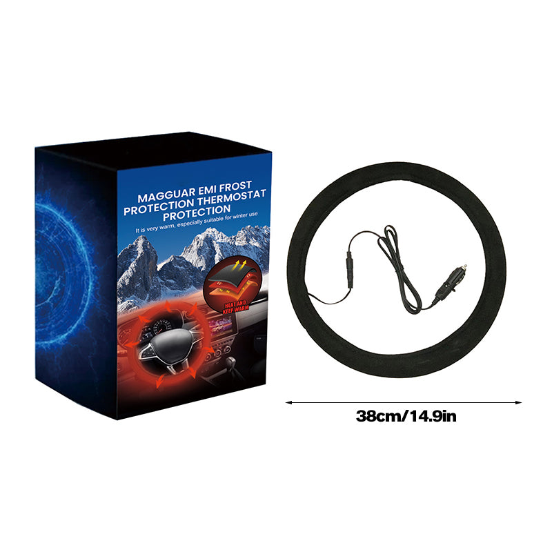 Heated steering wheel cover