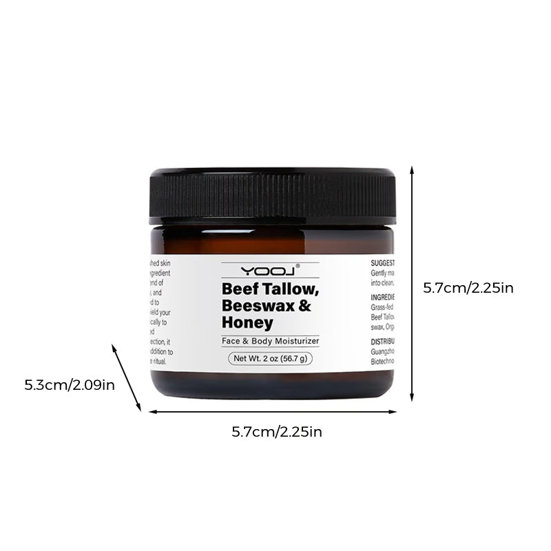 Beef Tallow Beeswax and Honey Face Moisturizer