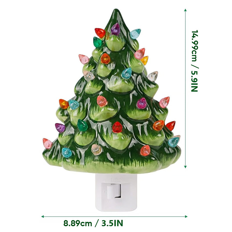 Ceramic Christmas Tree Night Light