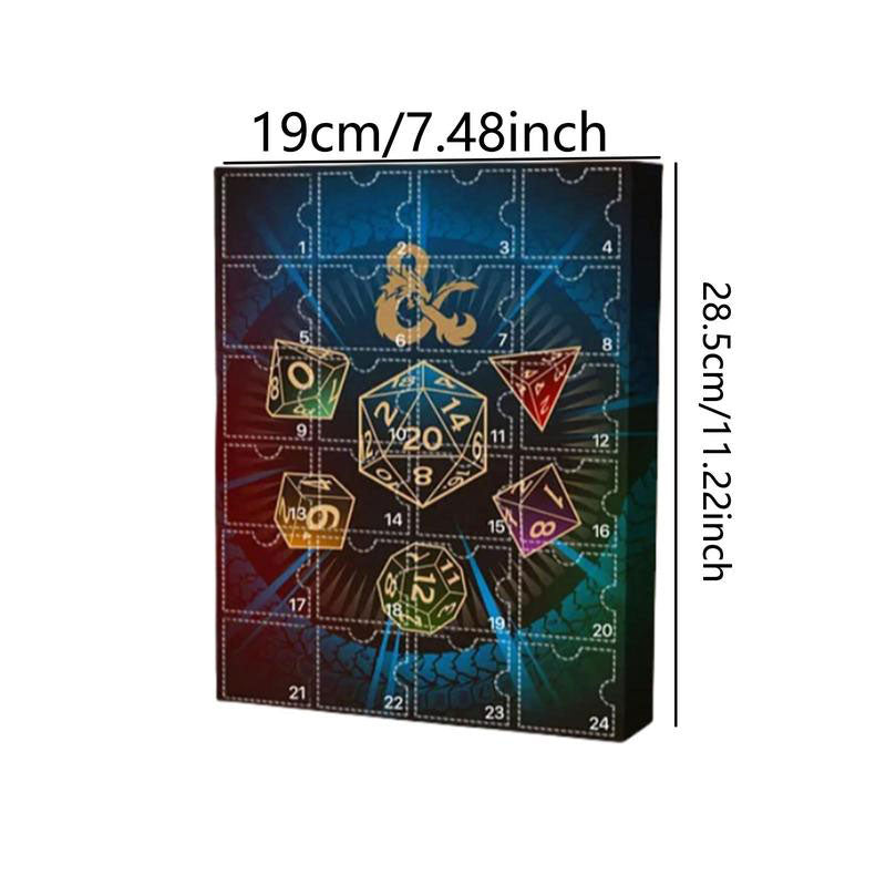 24 Random Polyhedral Dice Set