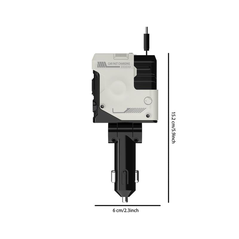 Retractable car fast charging charger