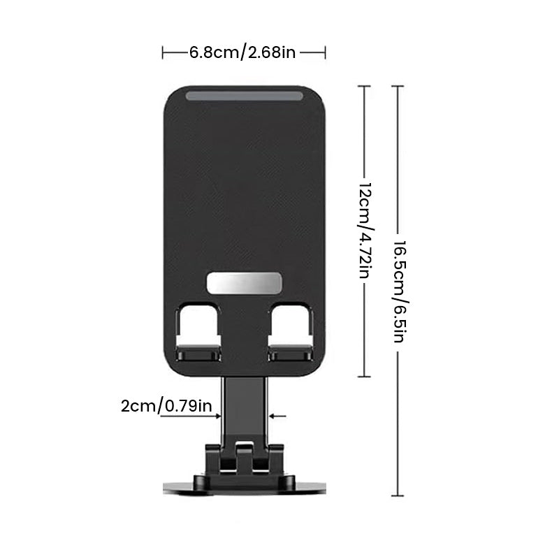 Aluminum alloy rotating mobile phone stand