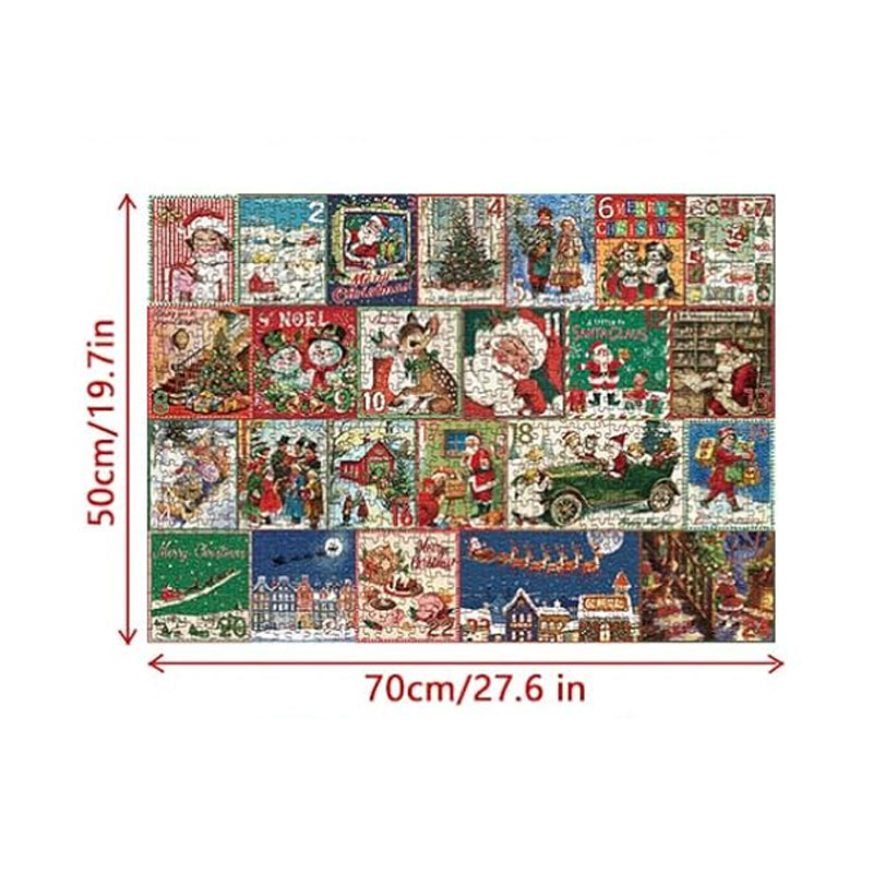 Christmas Scavenger Hunt Advent Calendar Jigsaw Puzzle 1000 Pieces