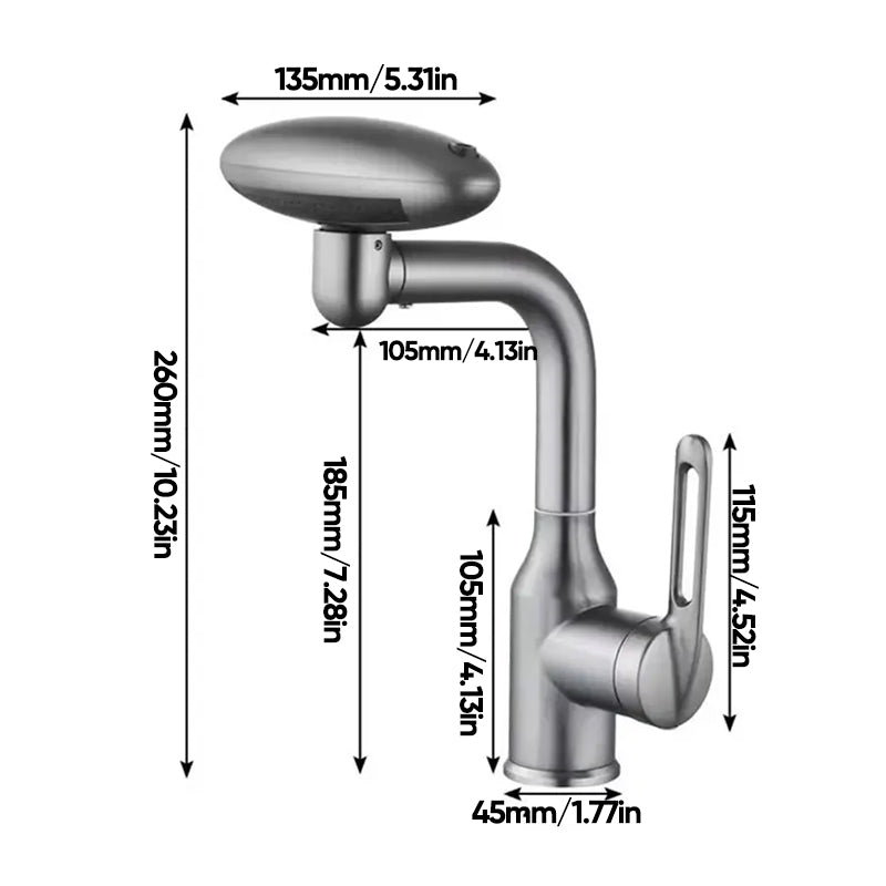 Universal Multi-Function Rotate Spray Faucet