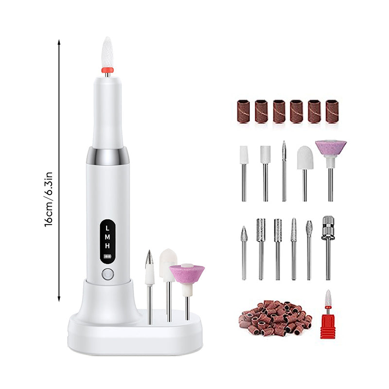 Portable Rechargeable Electric Nail Drill Kit