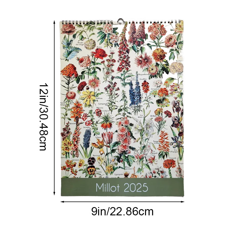 📅2025 CALENDAR FLORAL AND BOTANICAL