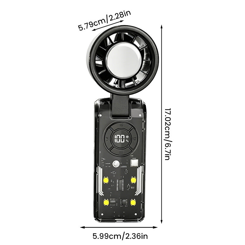 Portable Handheld Turbo Fan with Ice Cooler