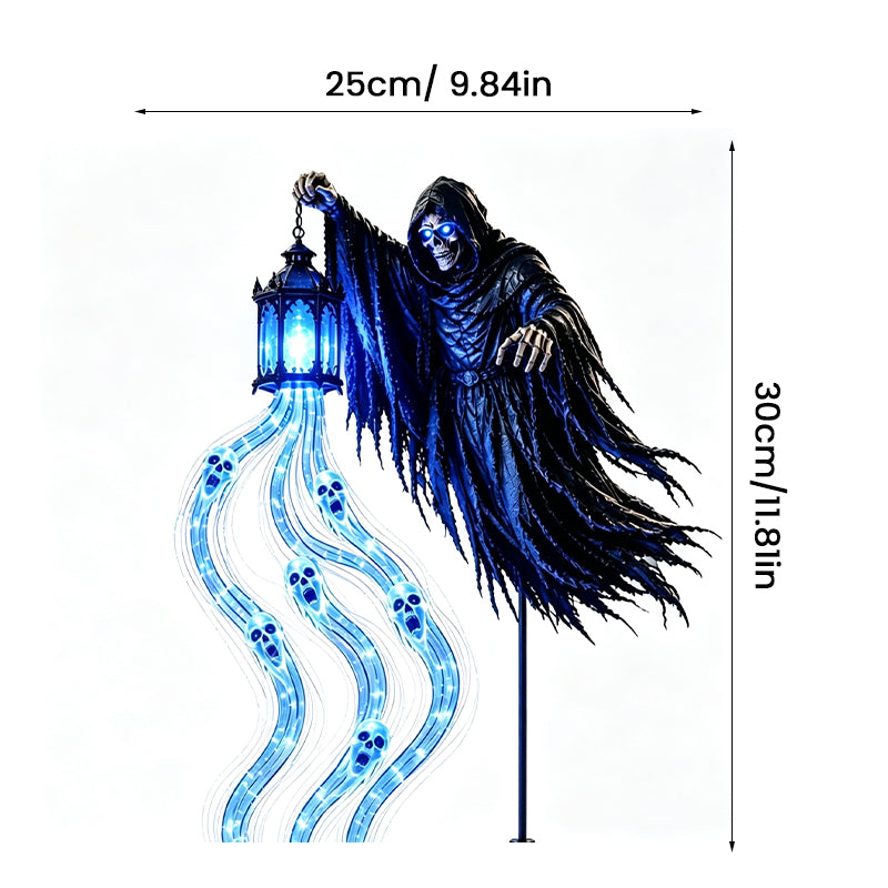 Halloween Reaper Lantern Yard Light