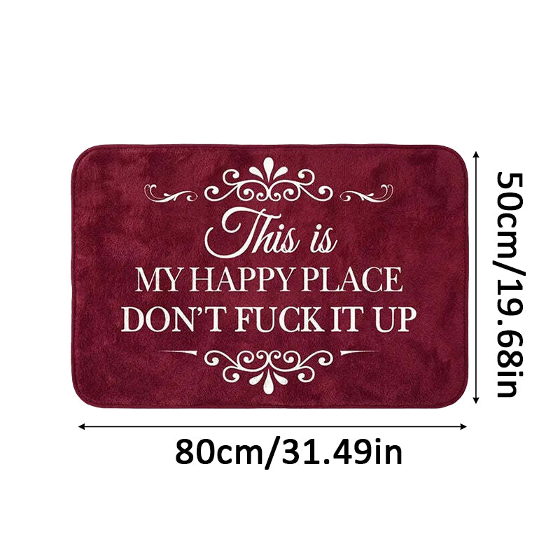American-Style Retro Crystal Velvet Floor Mat