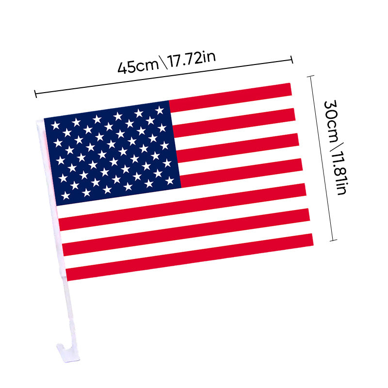 American Patriot Car Flag & Hood Cover Set