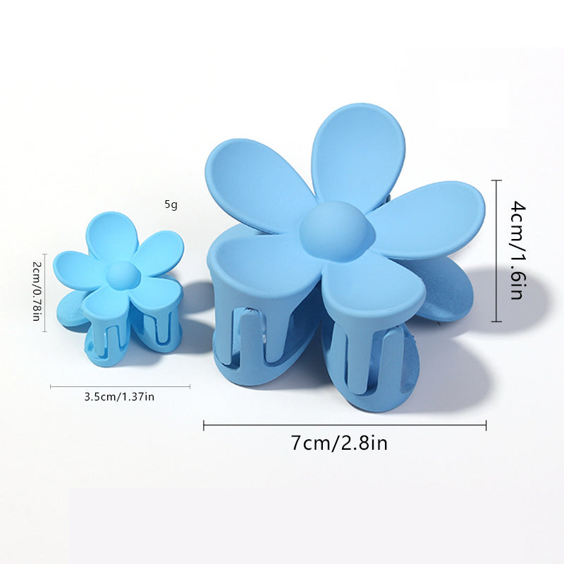 Frosted Flower Clip