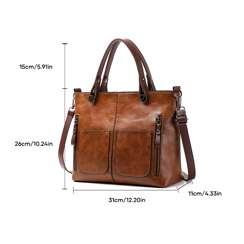 Ladies Vintage Leather Shoulder Bag