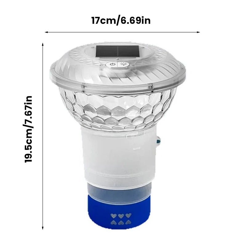 ✨Solar Pool Chlorine Floater with Colorful Lights✨