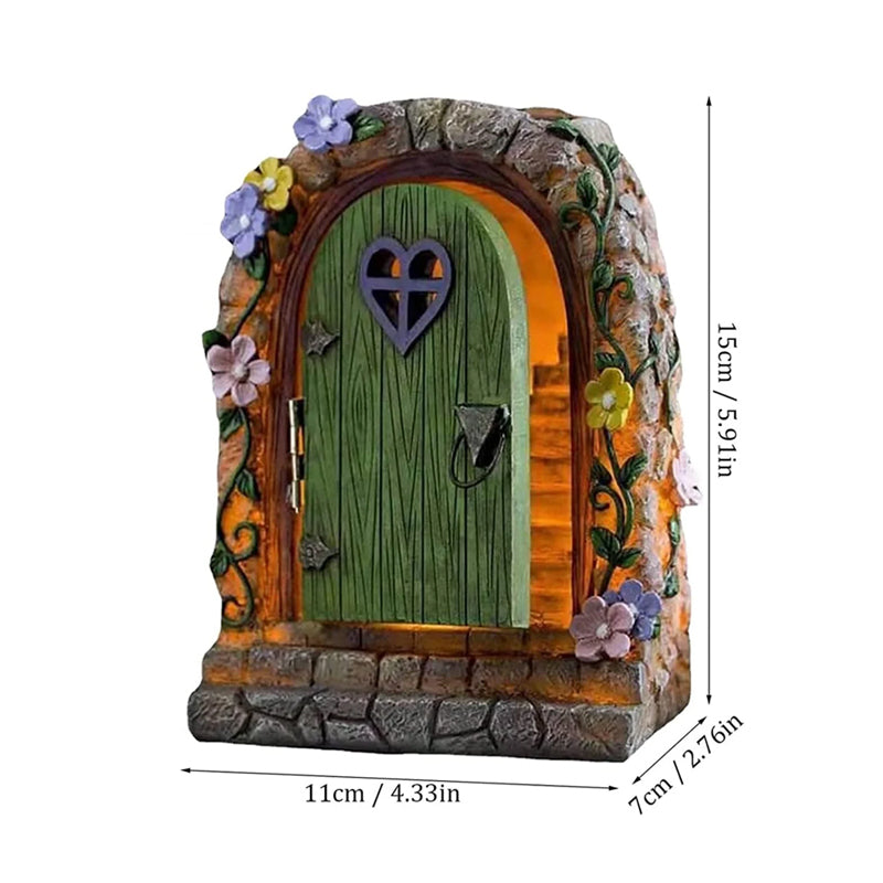 Garden stone door ornament