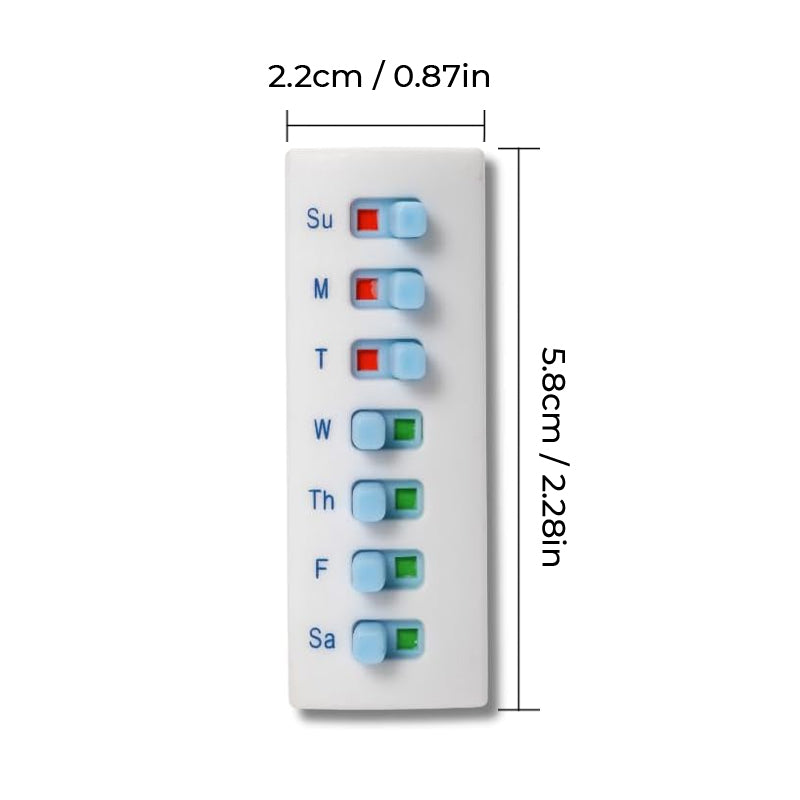 Reusable Sliding Pill Reminder Bottle Tracker