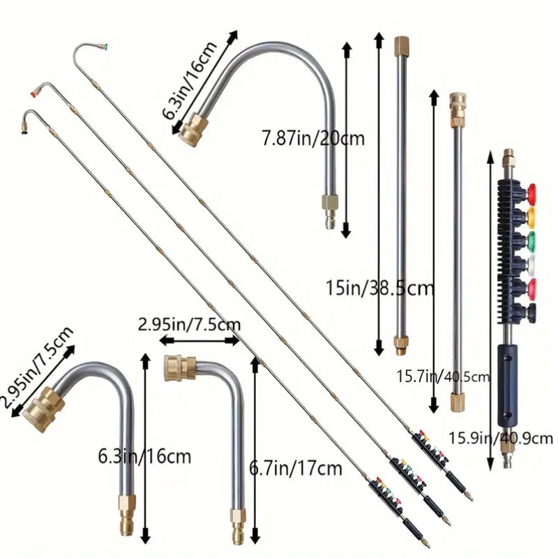 4000 PSI Telescoping High Pressure Washer Wand Set