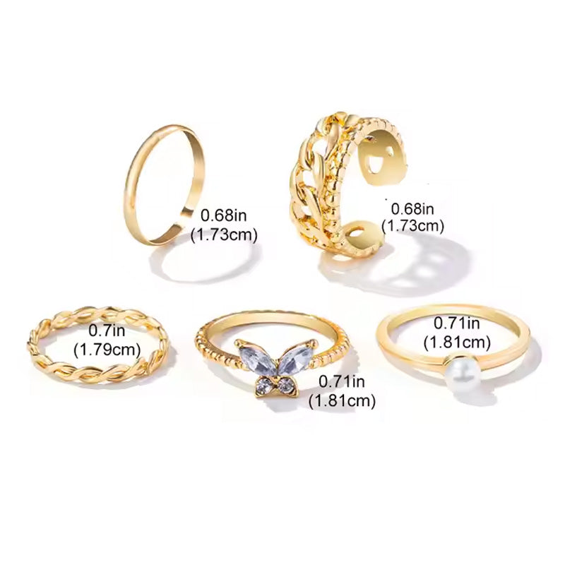 Fashionable designer ring set