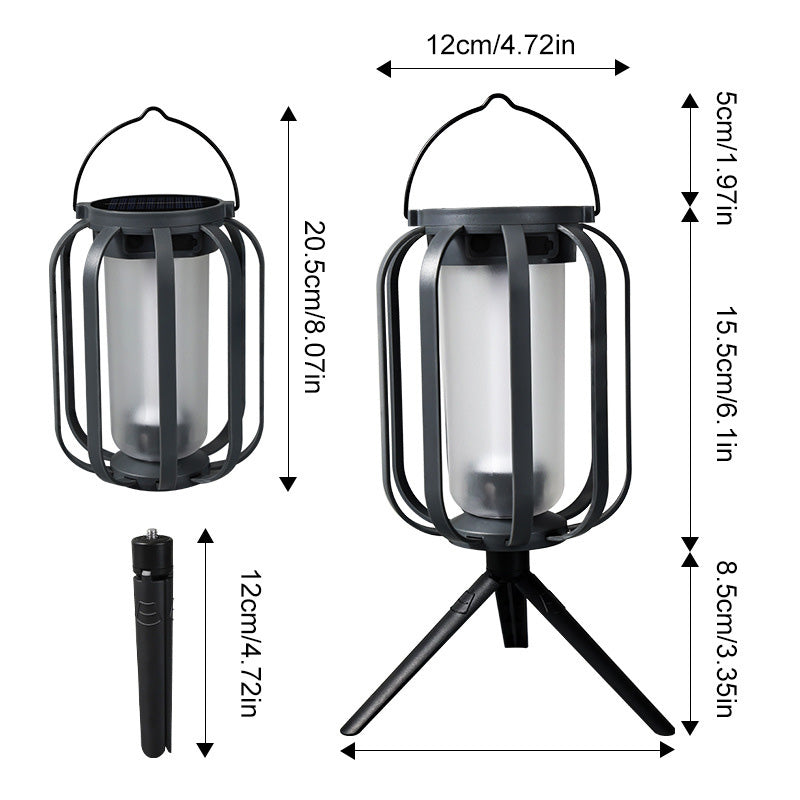 Solar-Powered Camping Light with 4 Light Modes
